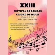 Festival de Bandas Ciudad de Mula , organizado por la Agrupación Musical Muleña.⁣