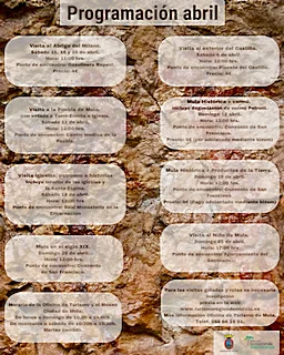 Mula presenta su programación de visitas guiadas para el mes de abril.