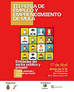 El Ayuntamiento de Mula organiza su III Feria de Empleo con novedades sobre inteligencia artificial.
