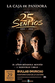 La Caja de Pandora celebra 25 años de música en Bullas