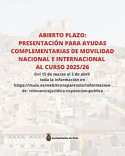 Ayudas complementarias de movilidad nacional e internacional — Curso 2025-2026