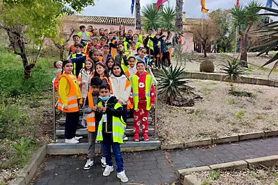 Escolares de Mula visitan el Complejo Ambiental de Cañada Hermosa para descubrir cómo se gestionan los residuos y qué es la economía circular.