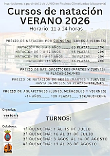Las Piscinas Municipales abren inscripciones para los cursos de verano a partir del 1 de junio