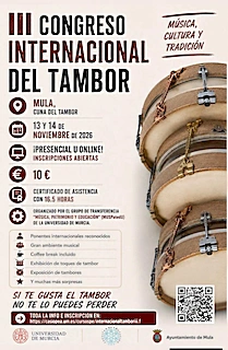 El III Congreso Internacional del Tambor llega con novedades, conciertos, talleres y ponencias internacionales