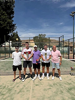 Fernando y Felipe se proclaman campeones de pádel en las jornadas deportivas de septiembre en Mula.