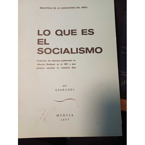 Lo que es el socialismo