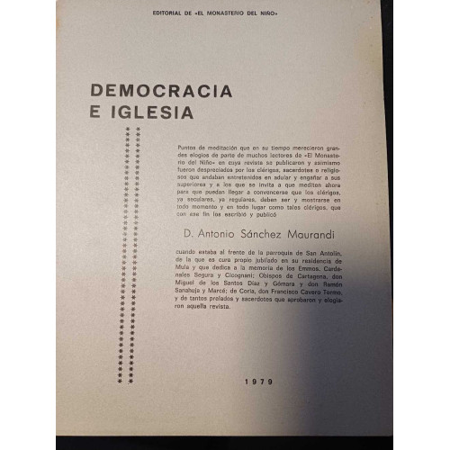 DEMOCRACIA E IGLESIA