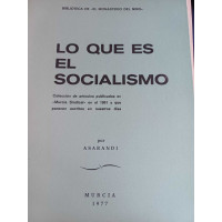 Lo que es el socialismo